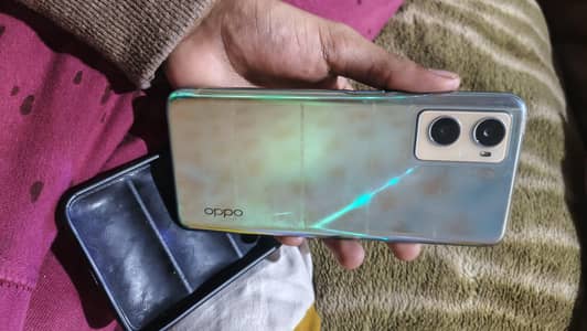 oppo a96 all ok 10by10 condition 8+8 128 ram box charge sath h no open
