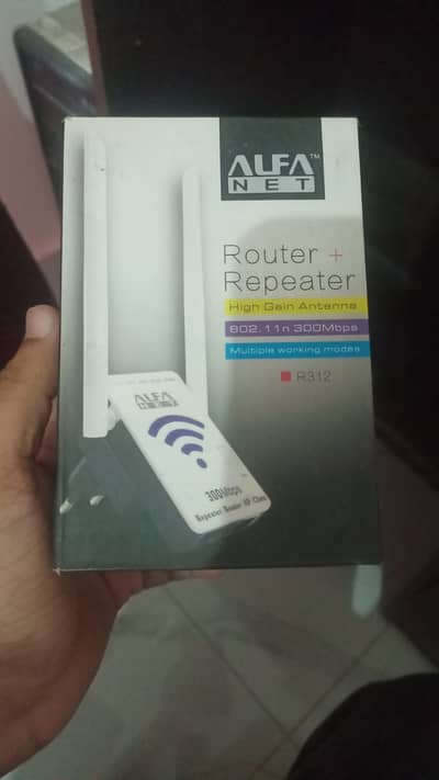 Brand New ALFA NET R312 Router & Repeater
