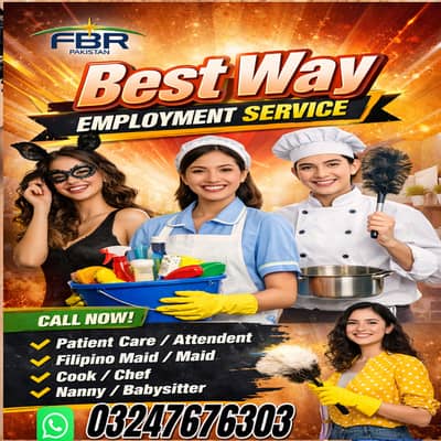 Maids / House Maids / cook / House chef / Baby Sitter maid available