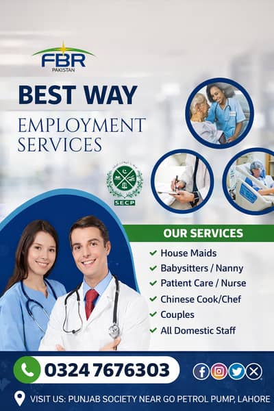 Maids / House Maids / cook / House chef / Baby Sitter maid available