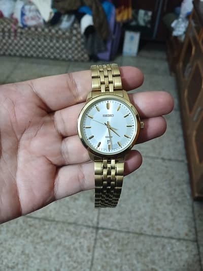 Seiko golden watch