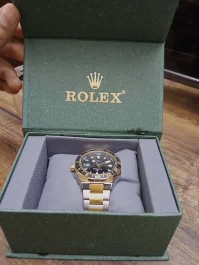 Gold & Silver Stainless Steel Men’s Watch