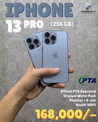 iPhone 13 Pro 256gb Official PTA Approved Physical + eSIM