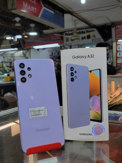 SAMSUNG A32 6/128 OFFICIAL APPROVED WITH BOX ALL OKAY