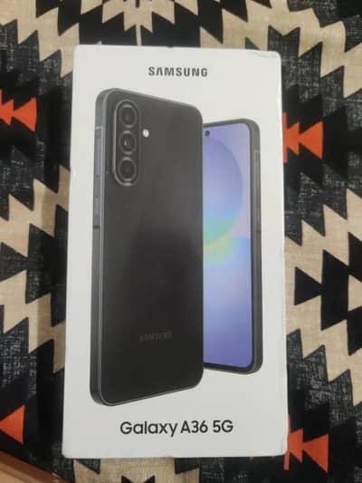 galaxy A36 5G brand new just box open all accessories official pta