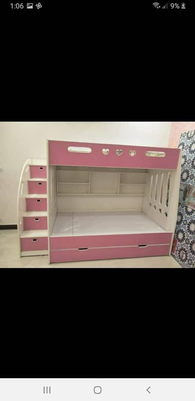 Bunk bed  without slide | Kid wooden  | Double bed | Triple bed