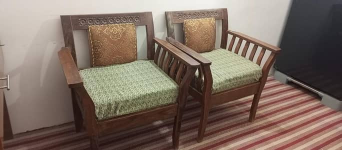wooden sofa set