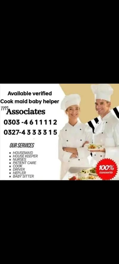 Available verified Maids / Couple / Patient Care / Nanny / Baby Sitter