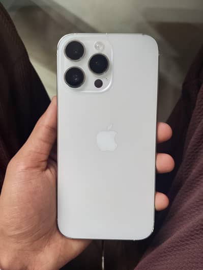 I phone 14 pro Max Non PTA JV White colour 128 GB 87 BH water pack he