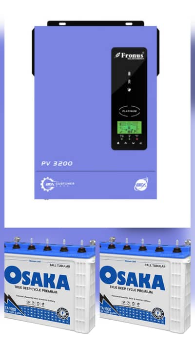 Fronus Inverter + Osaka Tubler Batteries
