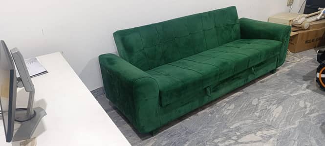 3 Seater Sofa Cumbed Premium Velvet Fabric