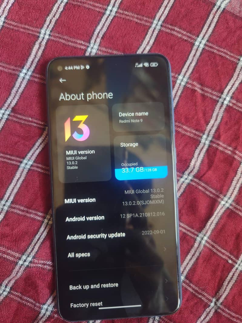 Xiaomi Redmi note 9 6