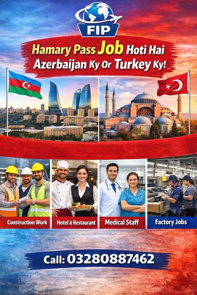 Azerbaijan & Turkey Jobs – Construction, Hotel, Medical, Factory | FIP