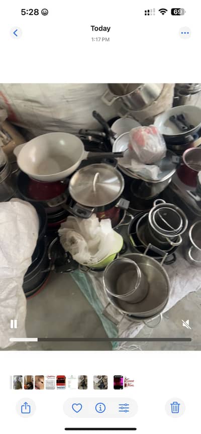 None stick and steel kitchen items for sale