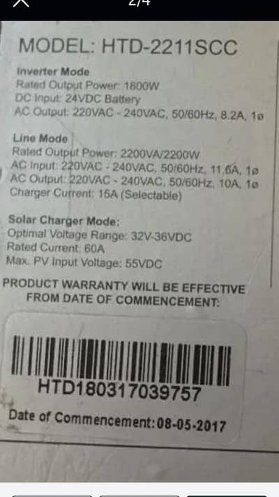 homege T tone invetr frige bhi chalta bht Acha 1800 watt hai