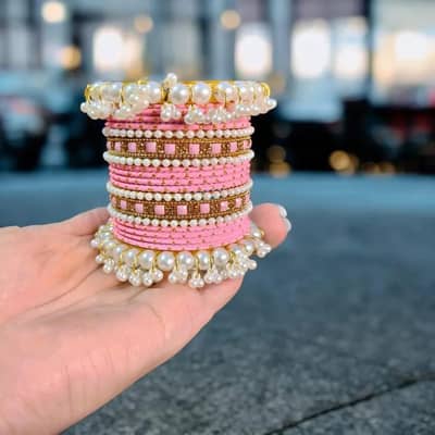 18 Pcs Metal Modern Design Gold Plated Crystal Kara