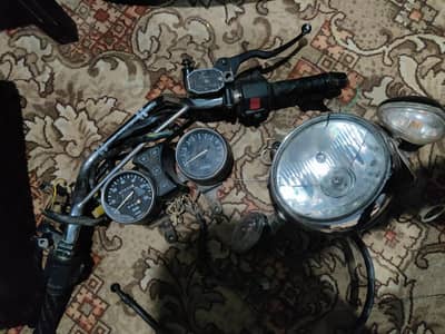 suzuki gs150 SE japnese bike parts handle, light,meter, chesis, grip