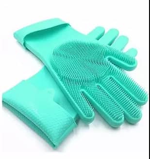 SILICONE GLOVES FOR WASHING DISH(BARTAN) AND PROTECT HANDS