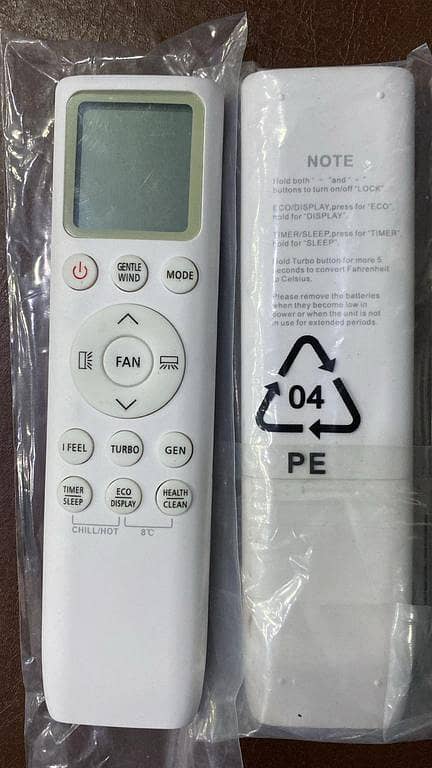 TCL/GREE/DOWLANC Air Conditioner Remote Control