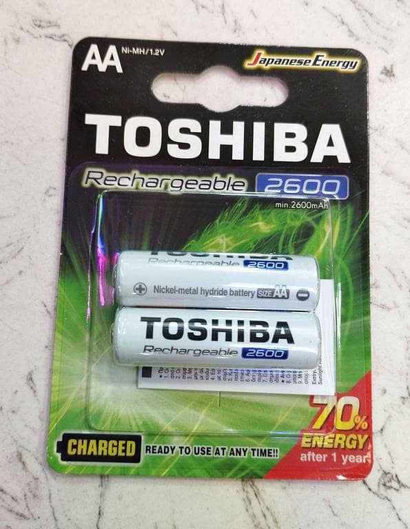 Toshiba AA Rechargeable Cell 2600mAh