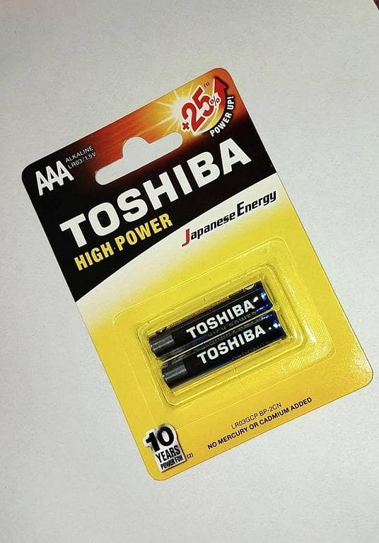 Toshiba High Power AAA Alkaline Battery 1.5V