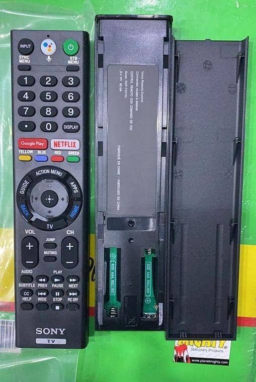 New voice remote control for Sony Smart LED/LCD TV