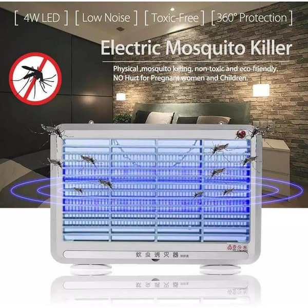 220V 4W LED Mosquito Killer Lamp Insect Trap, 360° Coverage, Safe, Low-Noise Pest Control