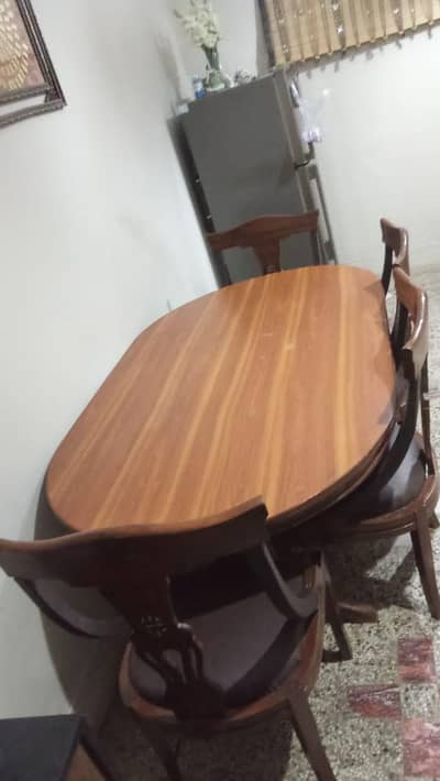 6 Seater Solid Wood Dining Table (6ft × 3.25ft)