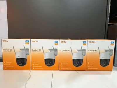 IMOU Cruiser SC 5MP WiFi Camera (4 in Pack) + 64gb card for each