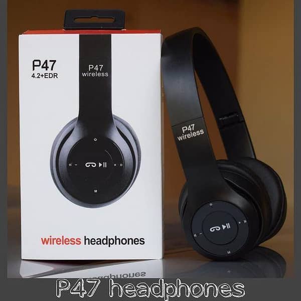 P47 Wireless Headphones with Microphone, High-Quality Audio at a Great Price