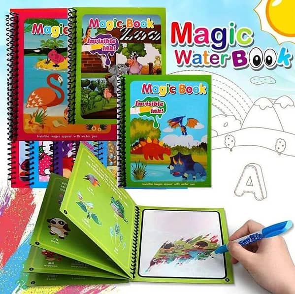 Magic Water Book Painting Drawing Coloring Board Book Doodle & Magic Water Pen