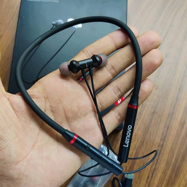 Lenovo HE05X Bluetooth Earphones – Waterproof Neckband with Magnetic Weights and HiFi Sound