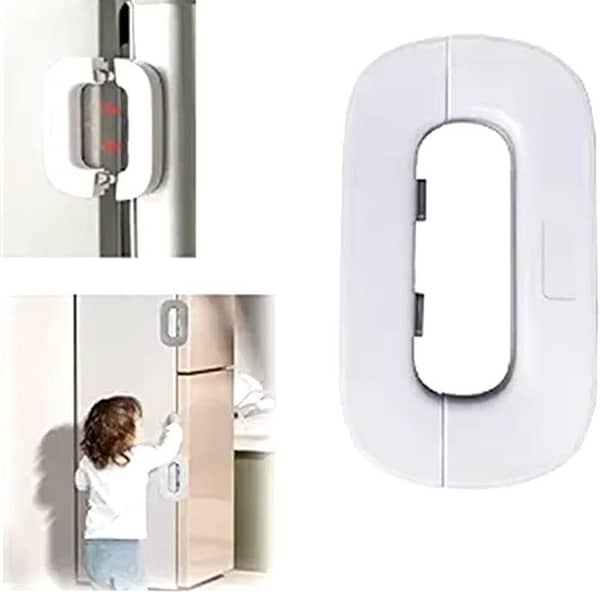 Refrigerator Lock for Child Safety, Fridge/Freezer Door Lock