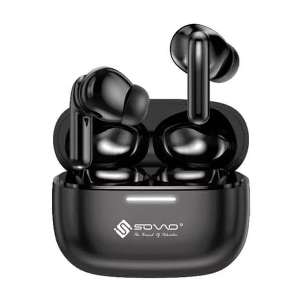Sovo SBT-901 Divo Series Wireless Earbuds with Bluetooth 5.3, ENC Noise Cancellation, and Low-Latency Gaming Mode