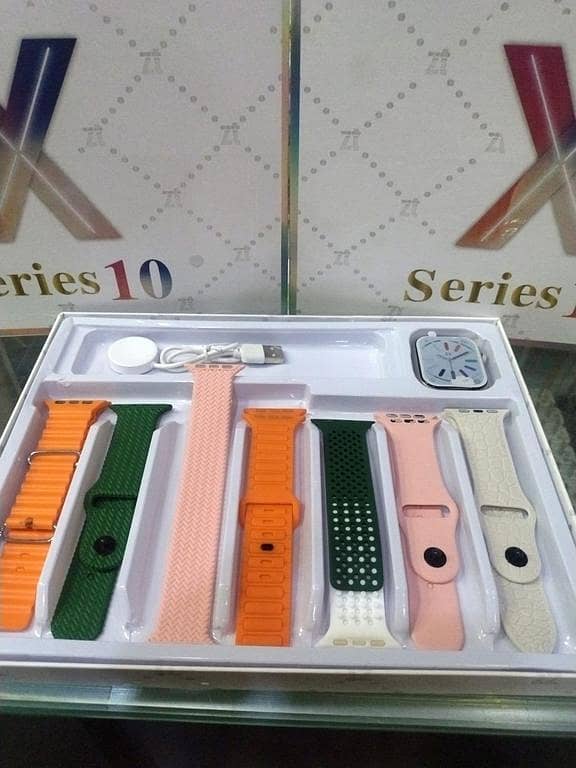 Smartwatch X Series 10 with Wireless Charging and 7-Belt System
