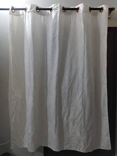 Off white beautiful Curtains 6 pcs