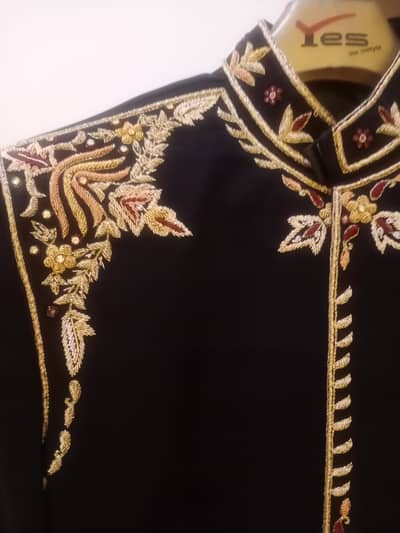 black sherwani medium size