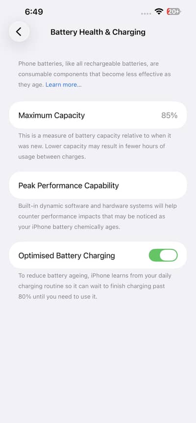 13 pro max factory unlock  85 bttery helth water pack