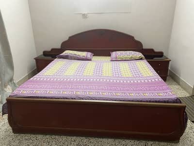 Wooden bed set