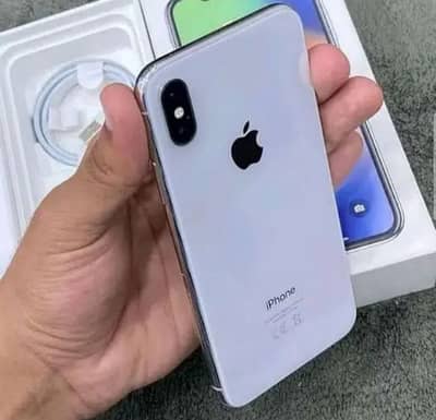iPhone X with full box for sale me