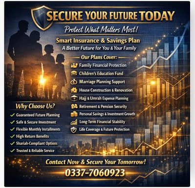Secure your future today :smart insurance and saving plan in your