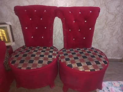 high back chairs  with table