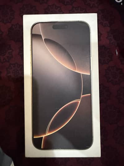 Iphone 16 pro max 256GB Desert Titanium Physical + Esim