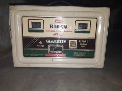 rimco steblizar 15000wat . 4rely heavy duty 100%copper granty