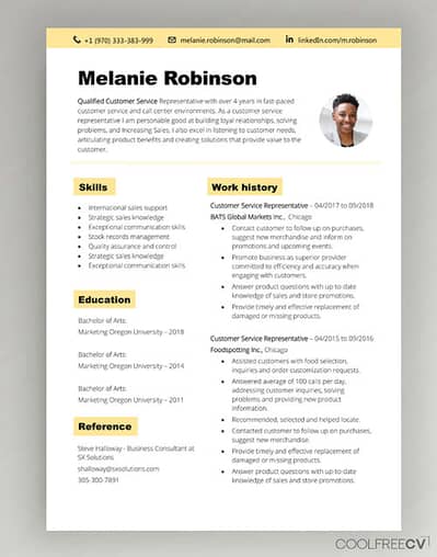 Graphic designer and cv maker