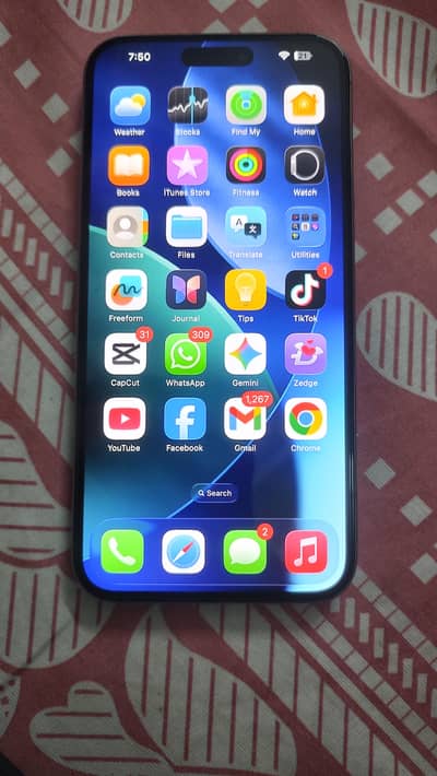 Iphone 15 pro max titanium grey 256 gb