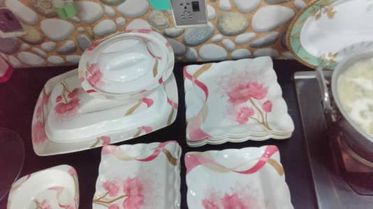 melamine 8 person dinner set