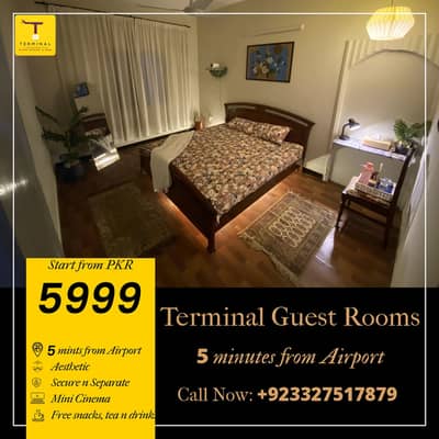 Guest Rooms and Bnb - 5 Mints from Airport - Terminal