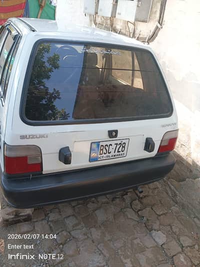 mehran 2011 model Islamabad Registration