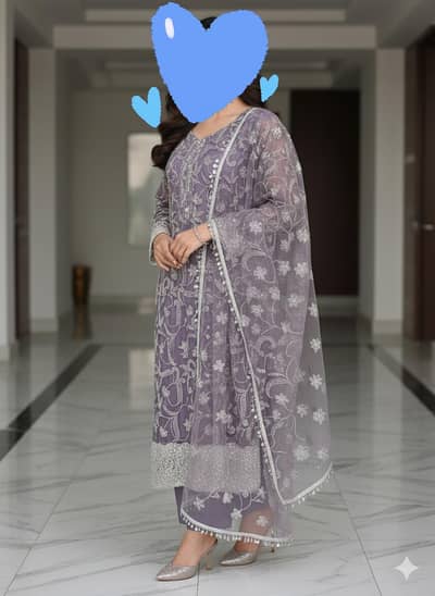 Elegant Purple shakwar Kameez |festive/ party wear| cut Dana & Sitara